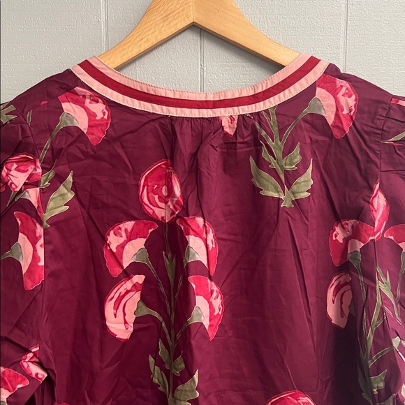 NWT Entro Floral Blouse Top Shirt XL - Picture 9 of 14